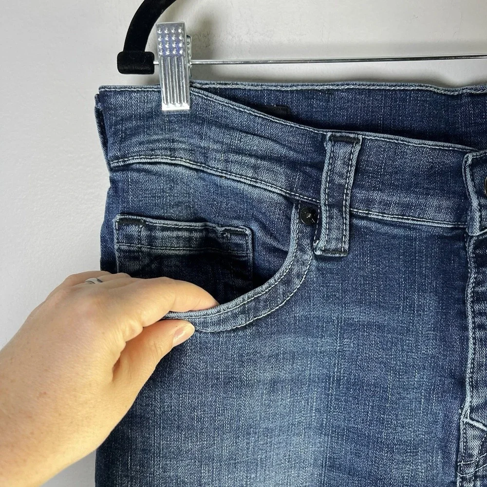 True Religion‎ Mens Sz 34 (36x33) Rocco Denim Jeans Relaxed Skinny Biker Casual
